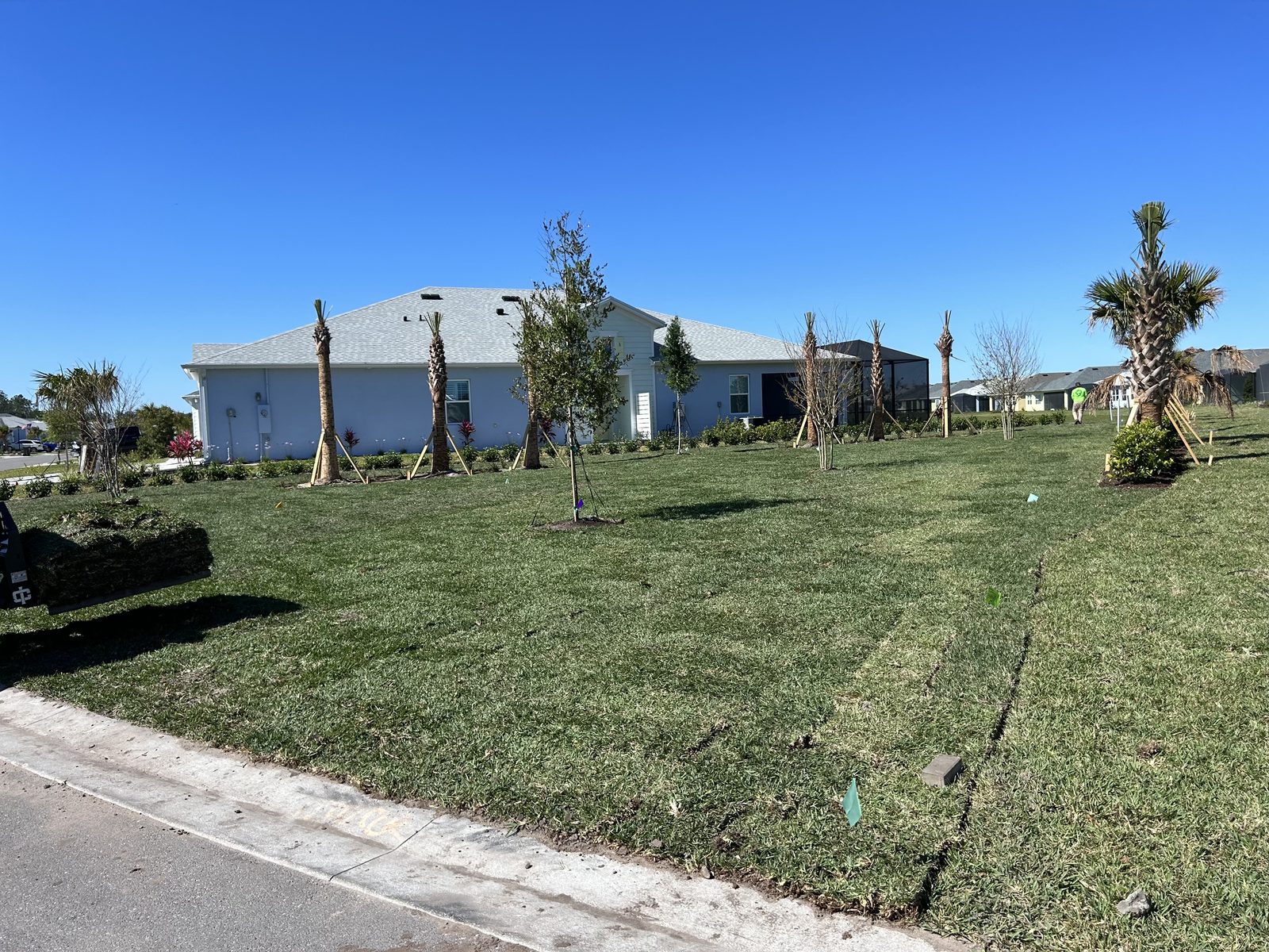 Finished lawn after install